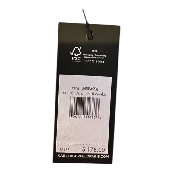 Karl Lagerfeld MultiColor Crossbody Purse with Guitar Strap! NWT! - Picture 3 of 5